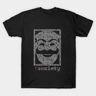 Fsocity In Binary (Glitch Version) T-Shirt